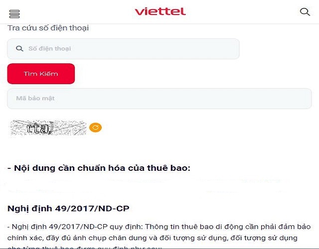 Bước 2: Nhập số điện thoại và mã bảo mật